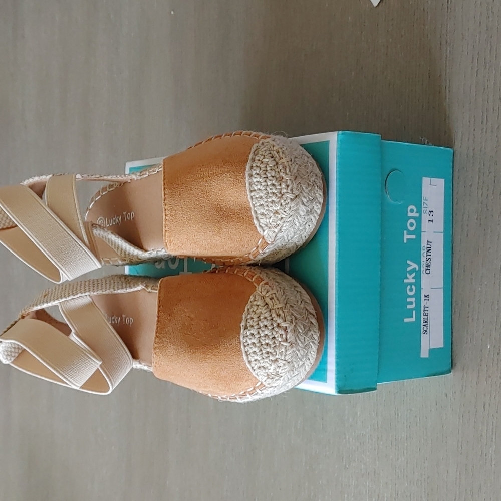 Girls Tan Espidrille